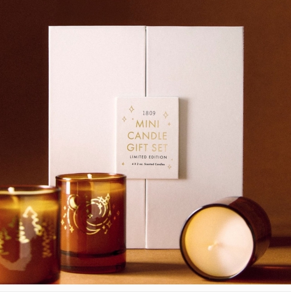 NEW SOLD OUT Free People 1809 Collection Mini Candle Gift Set